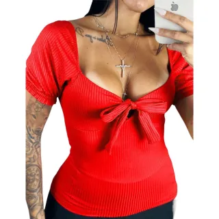 Moda Evangelica - Blusa Feminina Manga Curta para Amamentação - Cinza