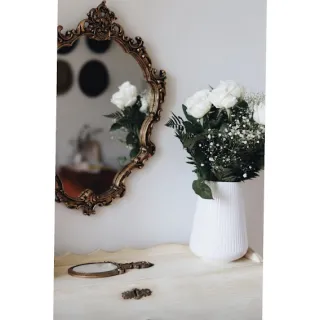 Retrô provençal espelho parede festas quarto escritório casa - Único