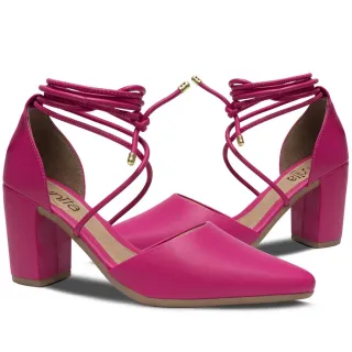 Scarpin Social Munita Amarrar Salto Grosso 29.09 - Nude