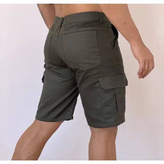 Bermuda Premium Masculina Cargo Brim Liso - Diversas Cores - Bege