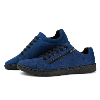 Promoção Imperdível: Sapatenis Masculino Calce Facil com Ziper + Brinde - Preto