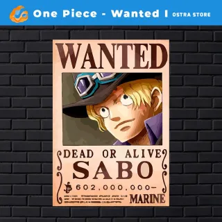 Placa decorativa MDF - One Piece Wanted I de 01 a 15 - Presente - #9