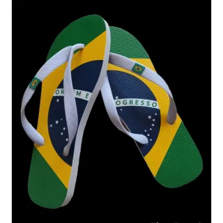 Promoção imperdível: Chinelos Masculinos Confortáveis de Dedo com Várias Estampas - amarelors