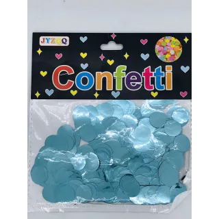 Confetes Metalizados 15g - Bexiga Topo de Bolo Festas Carnaval - Preto-P