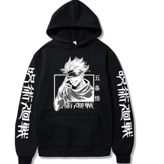 Anime Feiticeiro Moletom Blusa Jujutsu Kaisen Gojo Satoru