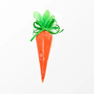 Embalagem Cone Poli Cenoura Mini Ovos De Páscoa 30 Cm - Pack com 50 Unidades - Único