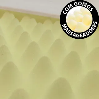 Colchões BF - Travesseiro Massageador Duplo Soft Firme 50x70cm - Branco