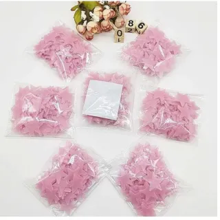 Decoração infantil com adesivo de estrelas luminosas - Conjunto com 100 peças - Mistura