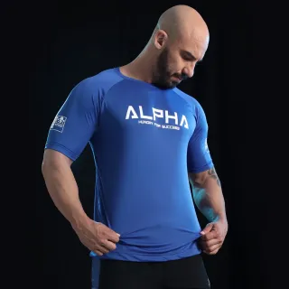 Camisa Masculina Fitness Treino Dry Fit - Camiseta Academia - Azul