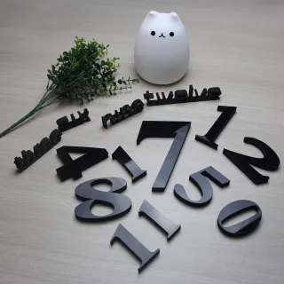 Adesivo Espelho Acrílico Grande Relógio de Parede 3D Tamanho DIY - Silver