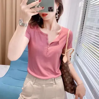 Tops moda verão camisetas femininas manga curta 2022 - Preto