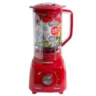 Liquidificador Vermelho Mondial 500W com Filtro L-99-FR 2,2L 127V - 127v