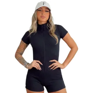 Macaquinho Gringo Feminino Short para Academia - Azul