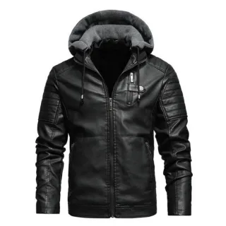 Envio imediato: Jaqueta de couro sintético PU