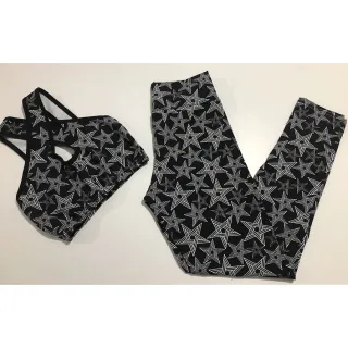 Conjunto Fitness Legging e Top Cropped Suplex - Kit 2 - Único