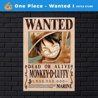 Placa decorativa MDF - One Piece Wanted I de 01 a 15 - Presente - #9
