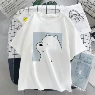 Camiseta Desenho Urso Poliéster - Raryel - Ice Bear Azul