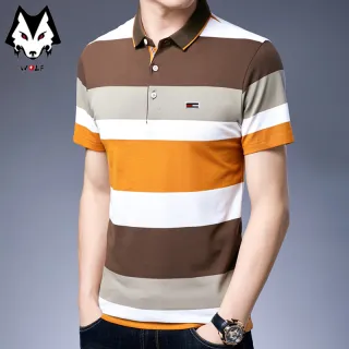 Camiseta Polo Masculina Casual Manga Curta - Novidades de Moda - Blue