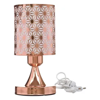 Decoração Luminária Escritório Quarto Abajur Iluminação Rosê Gold - Modelo 3