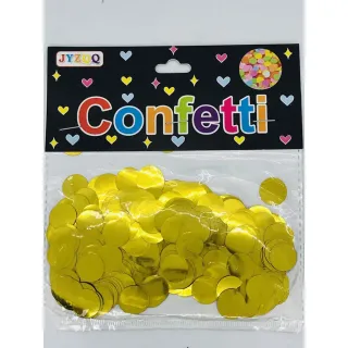 Confetes Metalizados 15g - Bexiga Topo de Bolo Festas Carnaval - Preto-P
