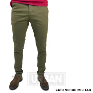 Kit Social Slim Masculino: 2 Calças de Alfaiataria Esporte Fino com Bolso Embutido - 1 PRETA + 1 CAQUI