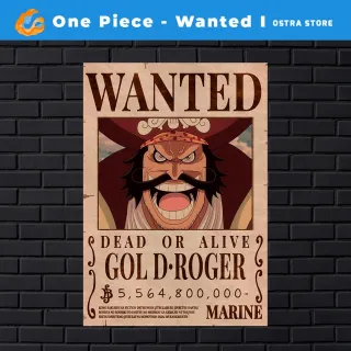 Placa decorativa MDF - One Piece Wanted I de 01 a 15 - Presente - #9