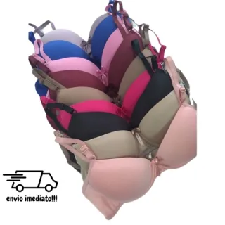 Sutiã Confortável em Microfibra com Bojo - Soutien Lingerie - SORTIDAS- sem escolha