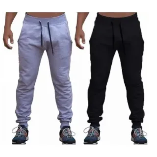 Calça de moletom felpudo masculina Maxx Modas Sports - cinza chumbo