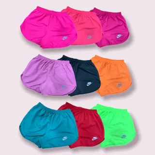 Tactel feminino curto para praia/academia - P, M, G e GG - Rosa (NEON