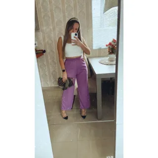 PANTALONA CALÇA - Modelagem ampla e confortável - Verde Militar