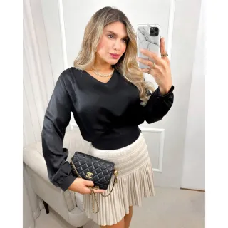 Blusa feminina manga longa helenyfashion/hy052 - Dourado