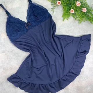 Pijama de Renda Linha Noite Sem Bojo - Rubro