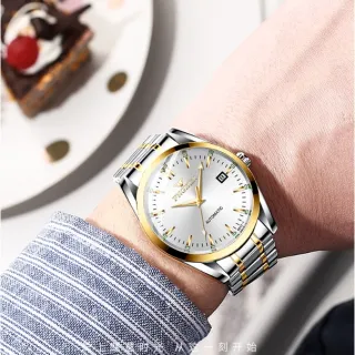 Automático Mecânico Masculino Relógio Fngeen 6612-1 - Leather-Black