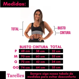 Fitness Tarelles Conjunto Estampado Top Short Feminino 3D - T0517 - T0513 - Preto - Azul 3D