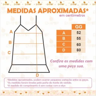 Viscose Soltinho Vestido Curto Feminino GG - ONCINHA