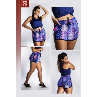 Verão Praia Estampados Curtos Coloridos - Kit com 05 Shorts Femininos - G - Veste 38/40