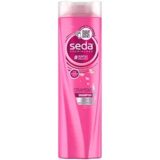 Shampoo Anticaspa Seda Todos Tipos de Cabelo 325 ml - Hidratação Intensa com Ceramidas, Babosa e Óleos - Pretos Luminosos