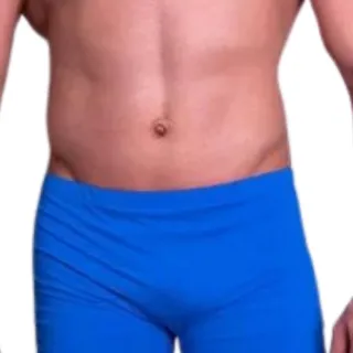 Moda Praia Sunga Boxer Proteção UV Poliamida Forro Cordão Ajuste - Vermelha