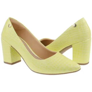 Sapatilha Macia Shekinah: Scarpin Conforto Bico Fino Salto Alto Grosso - Azaléia 001