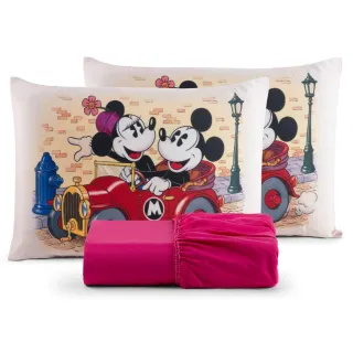 Poliéster Jogo de Lençol Casal Temático 3 Peças - Diversos - 11 VERMELHO