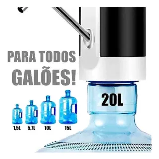 Carregador USB Universal para Galão de Água - Bomba Elétrica - Único