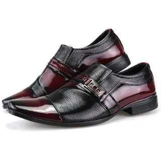 Confortável Clássico Masculino Touroboots Social Sapato 2 Pares - Azul e Preto