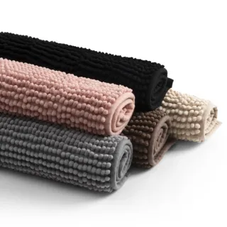 Tapete Microfibra Antiderrapante Bolinha Cozinha Banheiro - Tabaco