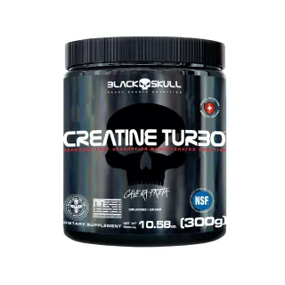 Black Skull Monohidratada Turbo Creatine - 300g - LIMÃO