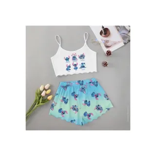 Moda verão: Pijama feminino personagens adulto - Roupa de dormir baby Doll - M15