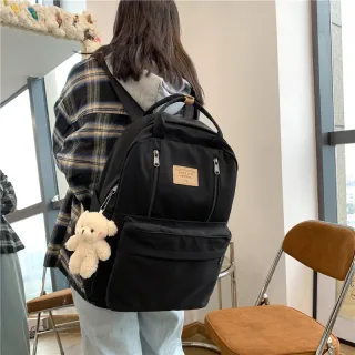Mochila portátil coreana japonesa de grande capacidade para meninos e meninas - Rosa