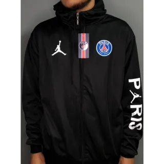 Envio Imediato - Corta Vento Importado Forrado - Marcas Variadas (preto) - PSG (SÍMBOLO ROSA)