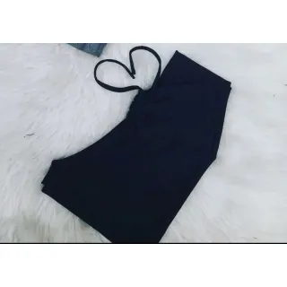 Cordão de tecido suplex Premium curto para academia - Preto