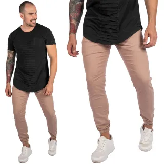 Linha Premium Calça Masculina Skinny Jeans bAllAd com Elastano - AZUL AÇO JEANS