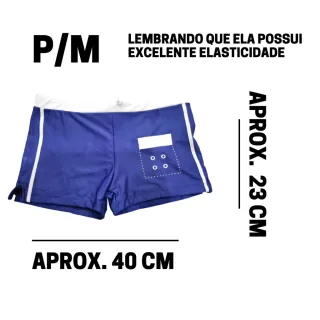 Sunga masculina tradicional RWX VEST com lateral básica - Preto